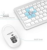 Seenda SK38 Wireless Keyboard and Mouse Set UK Layout Full Size USB 2.4G White view 5