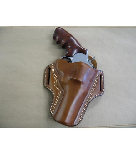 Bianchi 111 Cyclone Holster For S&W N-Frame 4" Revolver | Right Hand, Plain Tan Leather - View #7