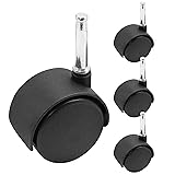 suiwotin 4pcs 2 Inch Swivel Caster Wheels, M8 Grip