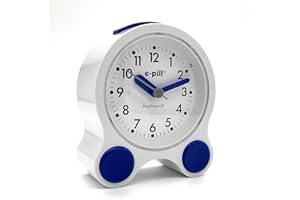 E-PILL MEDICATION REMINDERS e-pill MedSmart V8 Loud Alarm Reminder Atomic Clock with 8 Alarms, White
