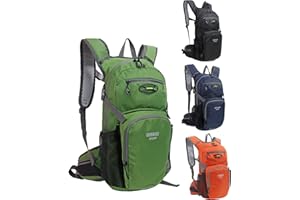 Lemuvlt Hiking Daypack Waterproof Biking Backpack 15L Lightweight Durable Backpack for Ski Snowboarding Running MTB Cycling