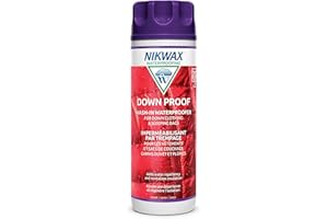 Nikwax Down Proof Wash-in Waterproofing Restores DWR Water Repellency to Down Filled Jackets, Outerwear, Vests, Sleeping Bags, Quilts, and Bedding, Revitalizes and Protects Insulation and Loft
