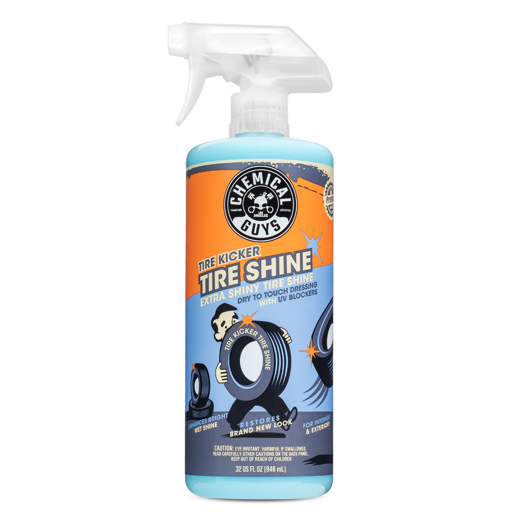 Chemical Guys, Tire Kicker Extra Glossy Tire Shine for Rubber & Trim, 32 oz
