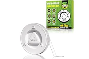 PAGFAER Double Sided Tape Heavy Duty, 1/2" 10' Arcylic Nano Tape, Transparent Strong Two Sided Mounting Tape, Clear Hanging Adhesive Strips for Wall, Poster, Photo, Craft