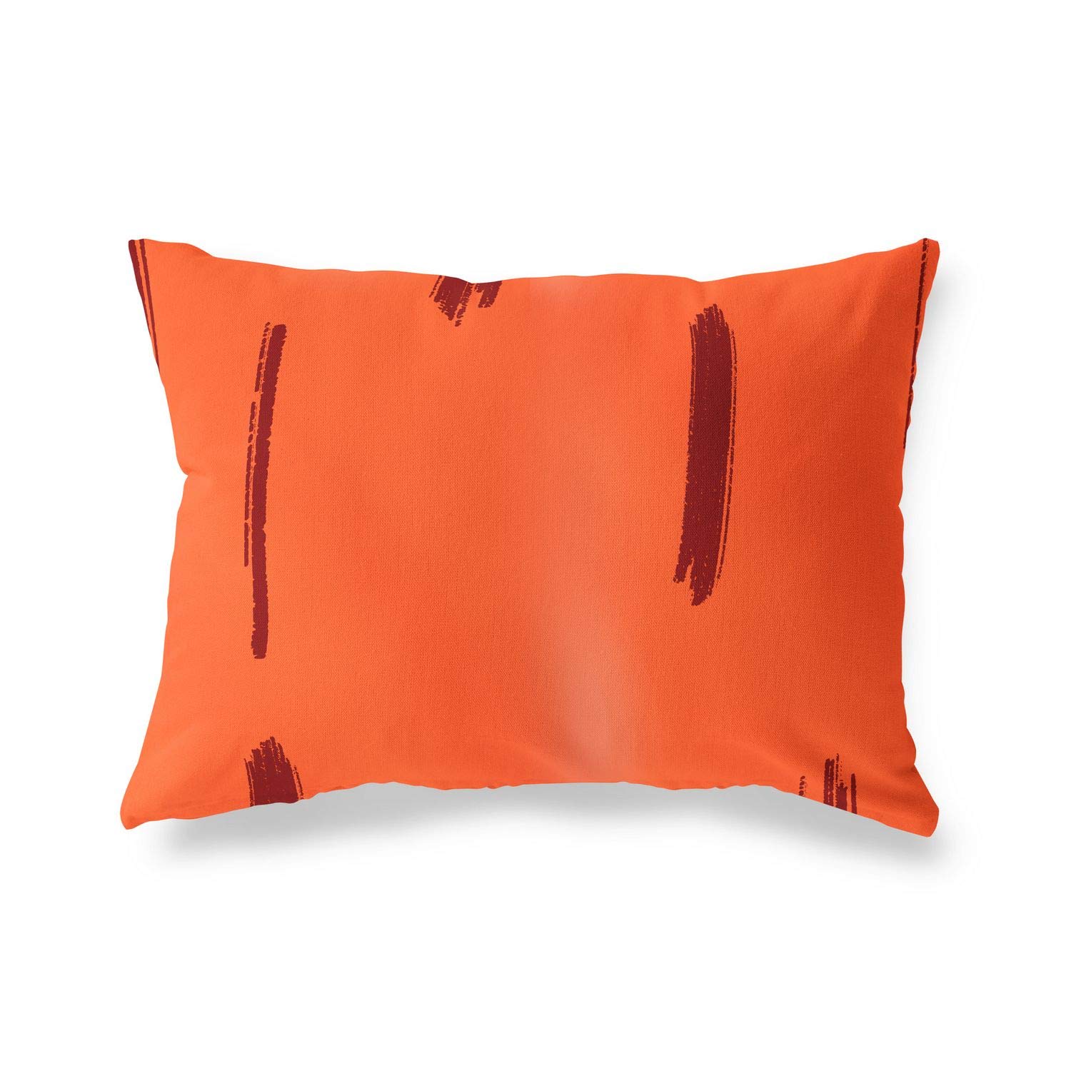 BonaMaison Decorative Cushion Cover, Orange Bordeux Throw Pillow Covers, Home Decorative Pillowcases for Livingroom, Sofa, Bedroom, Size: 45X60 Cm - Designed and Manufactured in Turkey