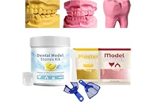 Teeth Molding Kit - Plaster Shape Powder, 1 Casting Set For Creative Prototyping, High Precision Impression Base With Sculpti