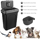 Elito Home & Garden Dry Pet Food Storage Container 30L Grey with Scoop view 5