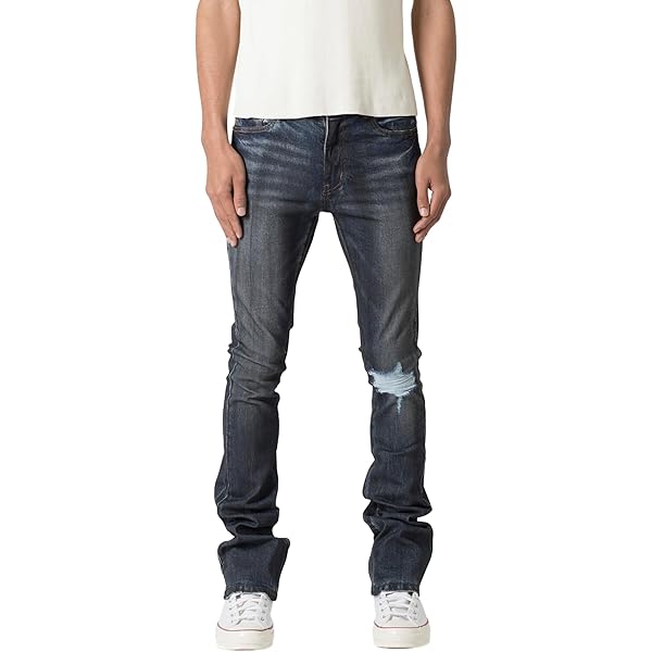 mnml Men's X598 Skinny Stacked Denim - Blue, 28 at Amazon Men's