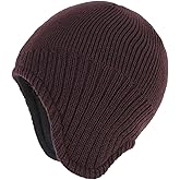 Connectyle Men's Knit Winter Hat with Ear Flaps Fleece Lined Beanie Warm Knitted Skull Cap Beanies Watch Hat