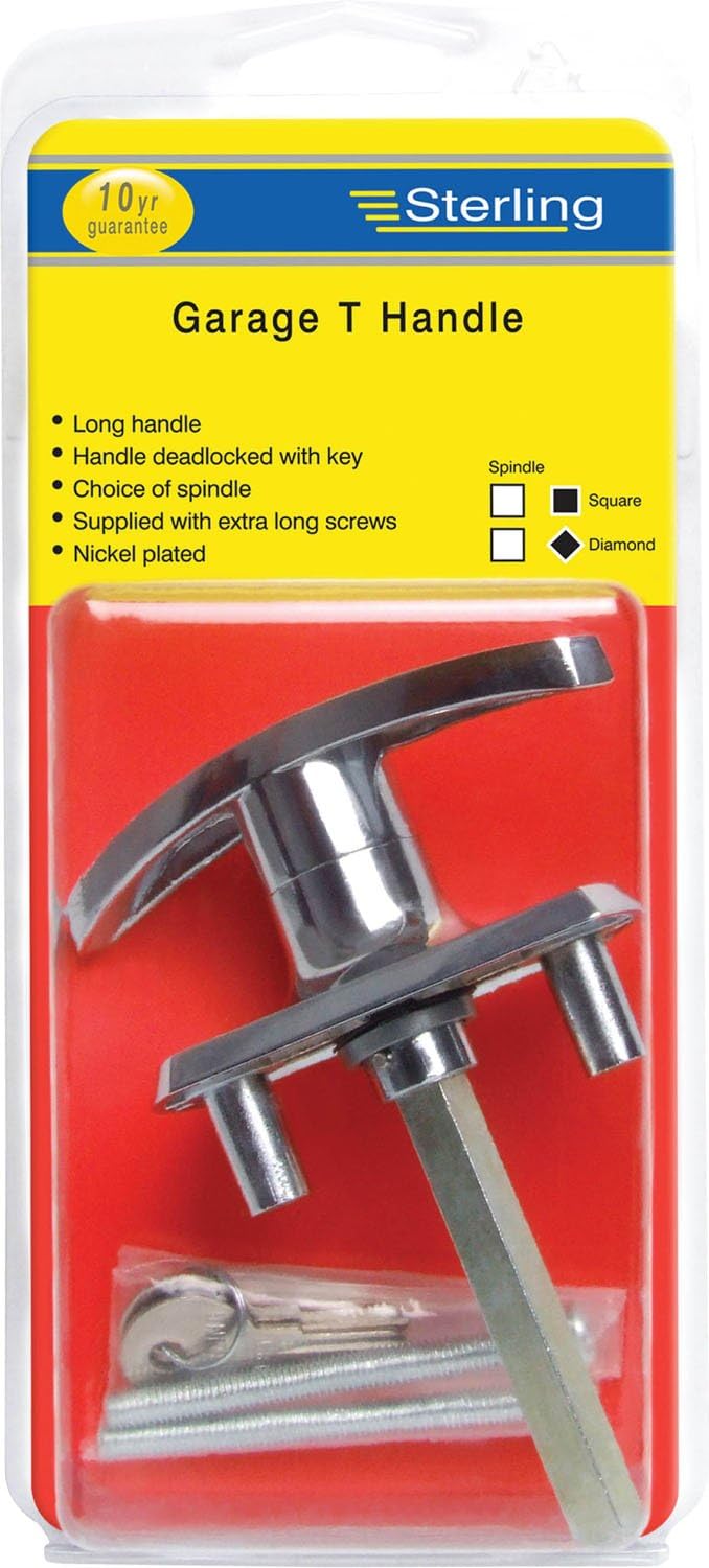 Sterling GT01 Garage T Handle, Silver, Square - Image 5