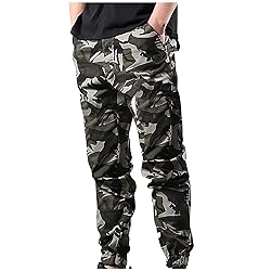 Men's Tactical Cargo Joggers Pant Sport Work