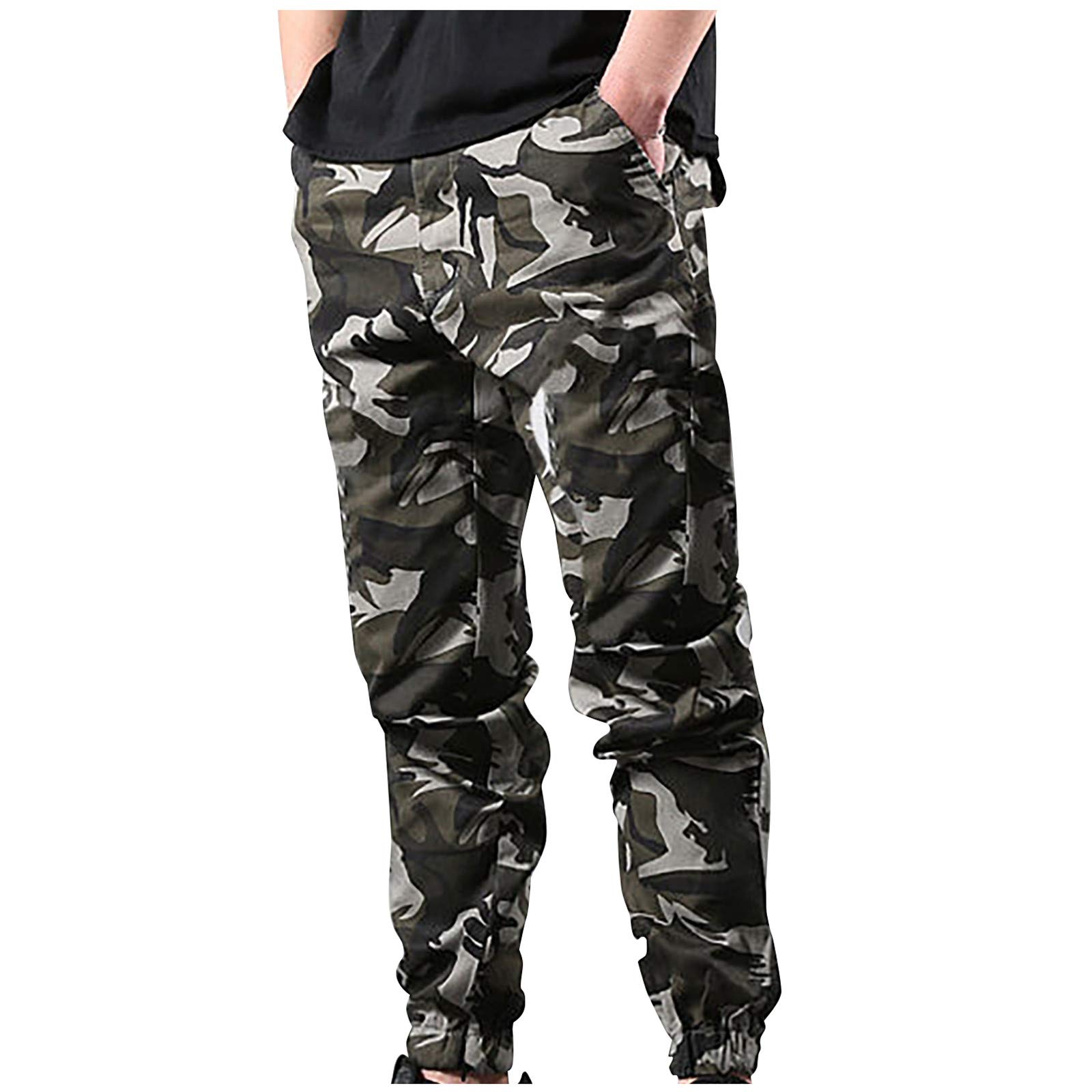 Men's Tactical Cargo Joggers Pant Sport Work