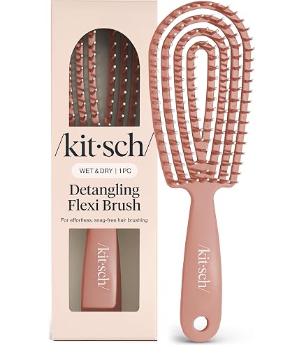 Amazon.com : L'AngE HAIR Siena Flexi Curved Vented Hair Detangler
