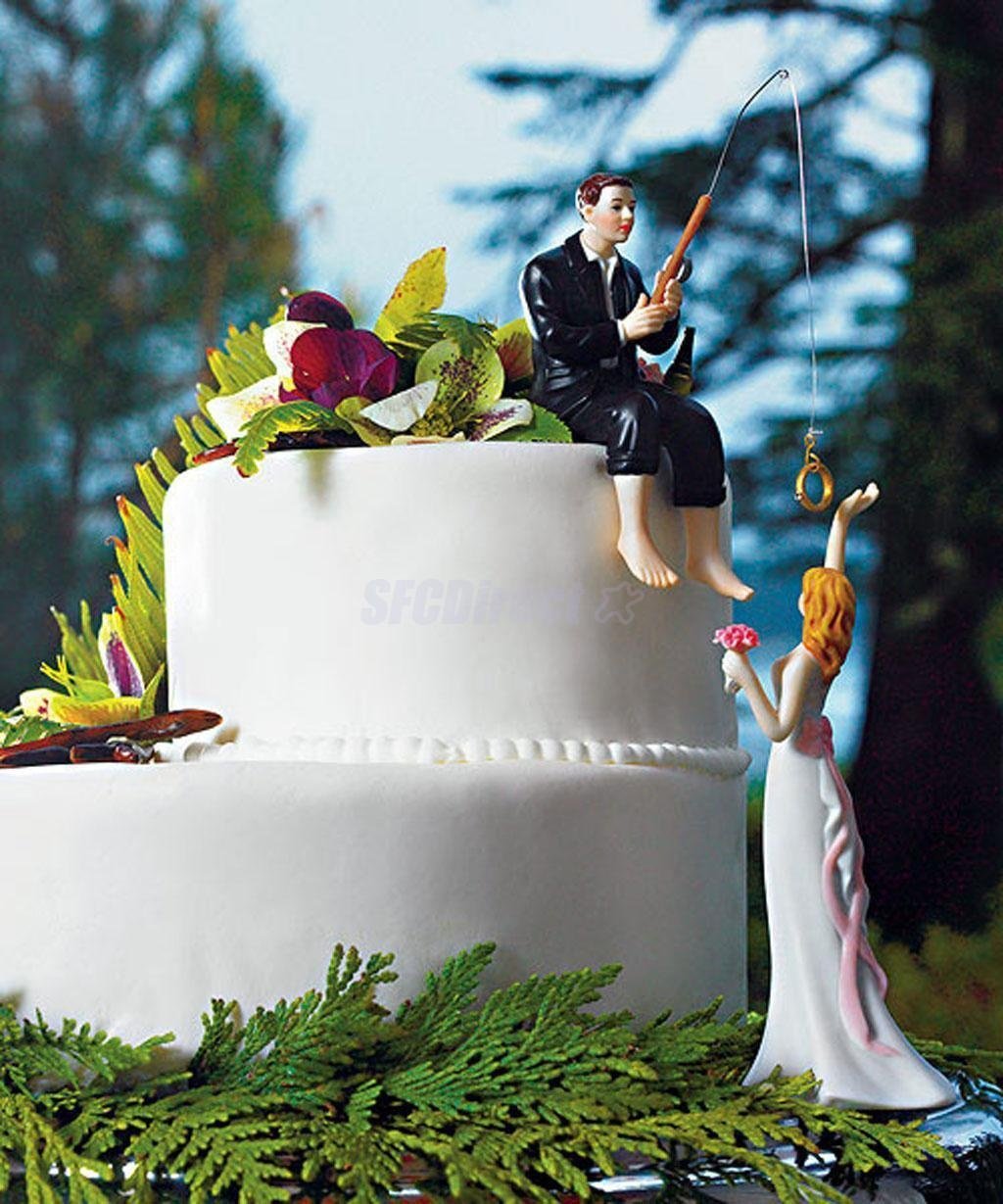 Napravi Rs Accessoires De Decoration Ustensiles A Patisserie Wildeal Cake Placee Sur Lamour Peche Groom Recolter La Mariee Drole Decoration De Gateau De Mariage