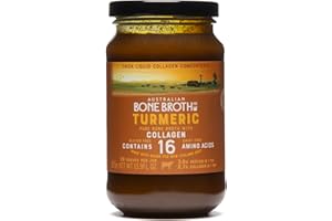Australian Beef Bone Broth Concentrate - Turmeric- instant healthy broth beverage. Made in Australia 395 gram