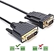 Active DVI to VGA, CableDeconn 6FT DVI 24+1 DVI-D M to VGA Male With Chip Active Adapter Converter Cable for PC DVD Monitor HDTV