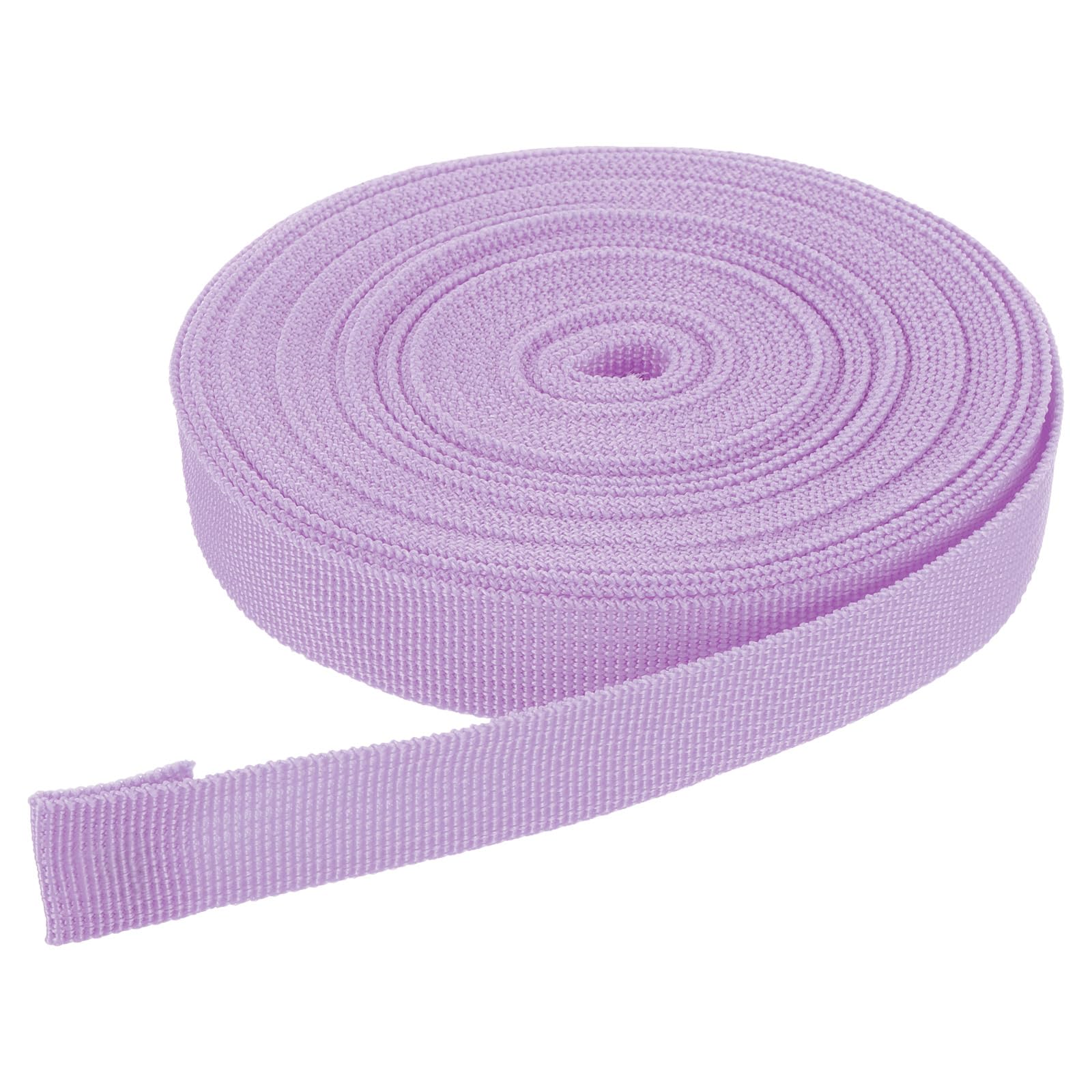 DMiotech 10 Yard x 3/4 inch Width Nylon Webbing Strap Poly Flat Webbing Strapping for DIY Craft Backpack Strapping, Sewing, Outdoor Gear Repair, Pink Purple
