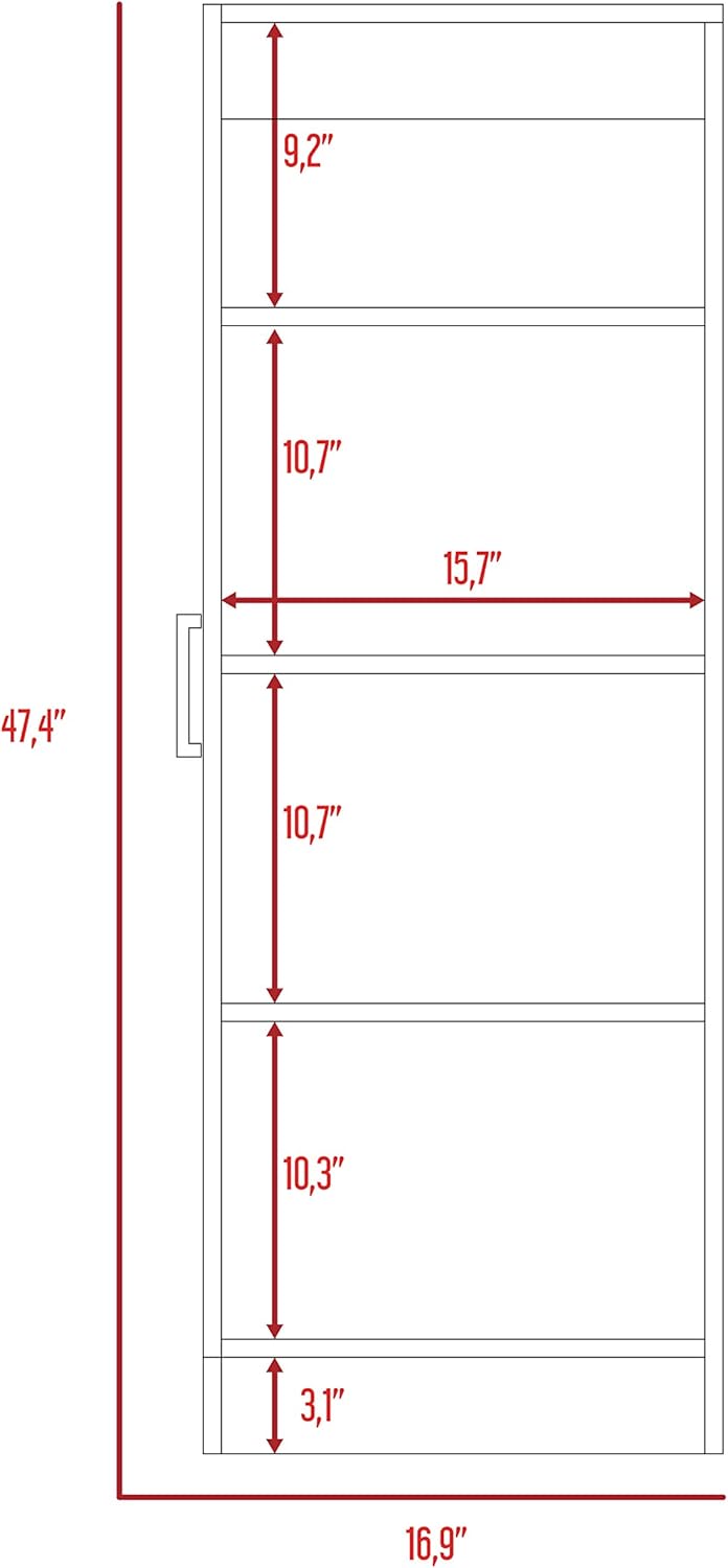 TUHOME Belleria Pantry Cabinet: Furniture & Decor
