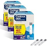 Ascensia Contour Next Blood Glucose Diabetes Test Strips 105 Count (3x35ct) | For Diabetes, Accurate, No Coding, Second-Chance Sampling, Compatible With All Contour Next Meters, Easy Blood Sugar Testing
