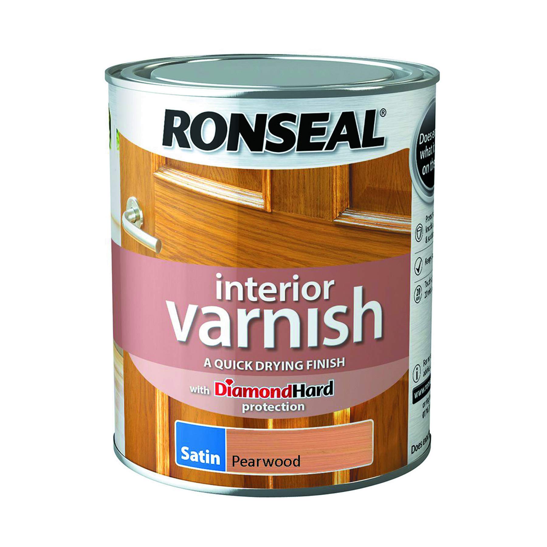 Ronseal Interior Varnish Pearwood Satin 750ml