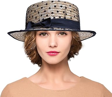 female boater hat