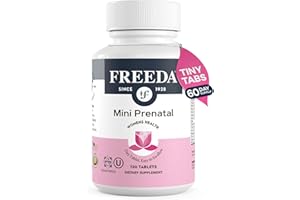 FREEDA Mini Prenatal Vitamin - Kosher Prenatals -Tiny Easy to Swallow Tablets - Prenatal Vitamins with Iron, Prenatal Folic Acid/Folate, Vitamin D - Pre Natal Multivitamin for Pregnant Women (120)