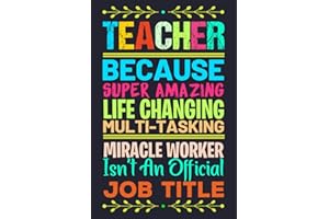 Teacher Gifts: (6x9) Blank Lined Notebook journal Funny Teacher Appreciation Gifts Ideas For Women & Men, Thank You Gifts to Write in.(Year End/Retirement)Gift