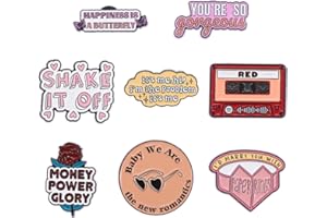 beyonday Creative Singer Enamel Pins with Velvet Bag, Lyrics Album Inspired Pins for Fans Concert Friendship Brooch Music Lapel Pins on Backpacks Clothes Jeans Hats Gifts for Enthusiasts Women Adults