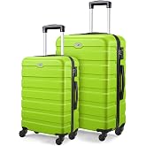 Suitour 2 piece luggage sets Hard Shell Luggage Set with Spinner Wheels, TSA Lock, 20 24 inch Travel Suitcase Sets
