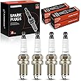 A-Premium Iridium Platinum Spark Plugs Compatible with Honda Civic 2006-2011, S2000 2000-2009 & Acura Integra 2001, CSX 2007-2010, RSX 2002-2006, 1.8L 2.0L, Pack of 4