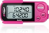 Realalt 3DTriSport Pedometer 3D Sensor Clip Strap 30 Day Memory Magenta