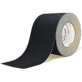 S&X Premium Outdoor Anti-Slip Tape - 4" x 60' Black Non-Slip Traction for Stairs, Ramps, Walkways, Boats, Weatherproof, High Traction, Long-Lasting Safety Solution