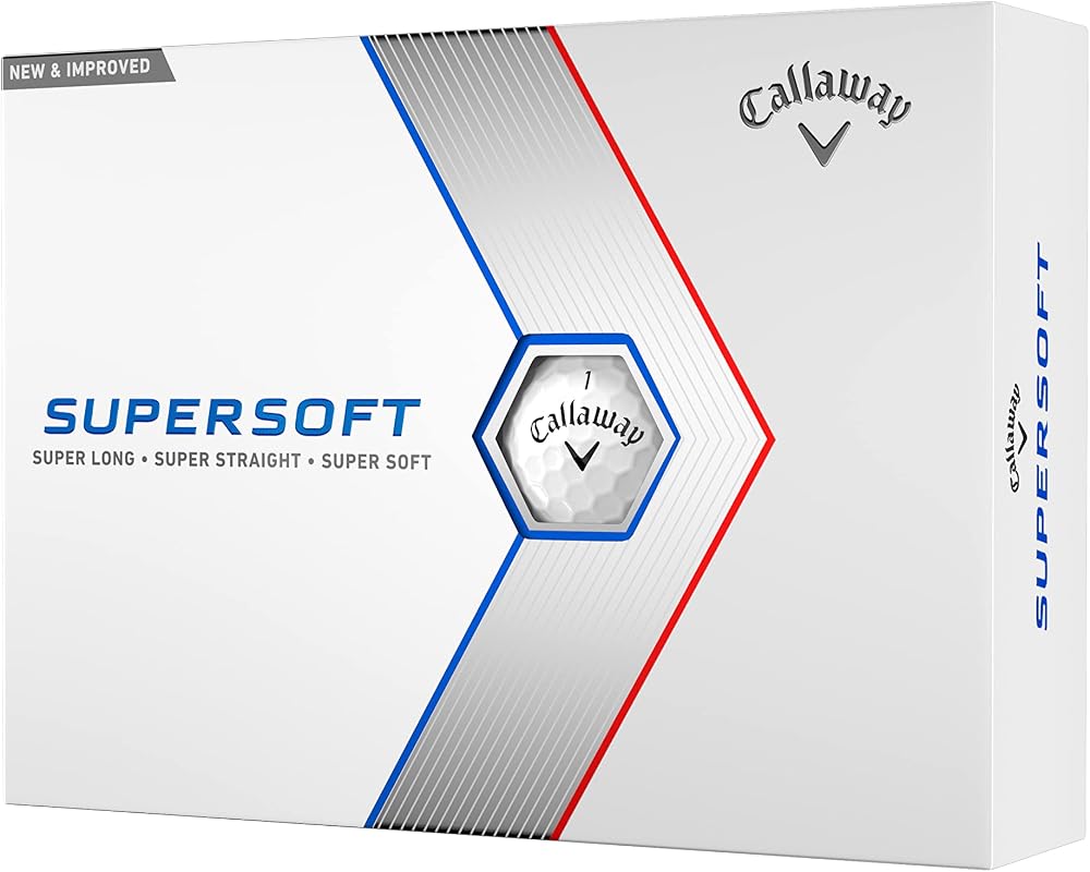Callaway Supersoft Golf Ball 2023 White Hyper Elastic Core New for 2023