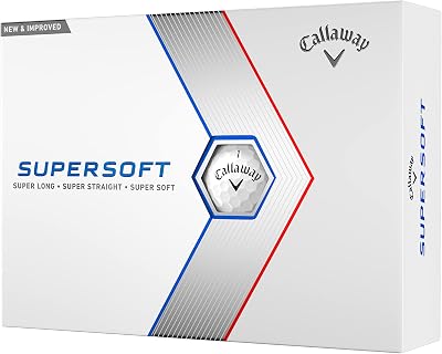 Callaway Supersoft Golf Ball 2023 White Hyper Elastic Core New for 2023