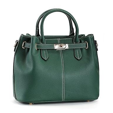 Joy&magiC Joy&magiC Women Purses and Handbag Bags Top-Handle Drawstring Satchel Tote Bags Green