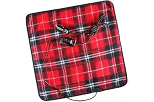 ZONETECH Red Plaid Warming Pad Cozy Warmth in Cold Weather,Perfectly Sized for Comfort and Portability for Pets