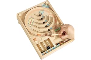 NAMUBARWA Pinball Machine Family Games for Kids | Fun Indoor Marble Run & Skee Ball Game, Party Board Games for Ages 6-12