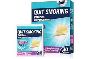 NIFEISHI Quit Smoking Patches Step 2, Stop Smoking Aids Patches 14mg, Help Quit Smoking, Stop Smoking - Delivered Over 24 Hours, Easy and Effective (30 Patches)