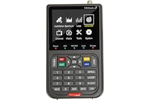 HD Star Analysis V8 Satellite Finder Receiver with Builtin Battery Amazing 3.5 Inch LCD Display Plastic LCD Receivers