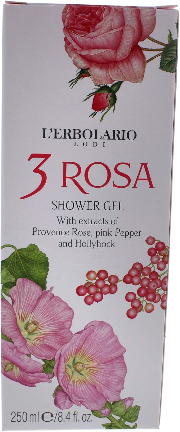 L'Erbolario 3 Pink Bath Foam, Cream, 250 ml (Pack of 1) - Image 4