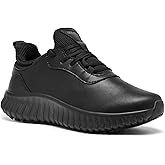 SHULOOK Non Slip Work Shoes for Women Food Service Water Resistant Sneakers Waterproof Kitchen Chef Restaurant Lace Up Walking Lightweight Comfortable Nursing Working Footwear