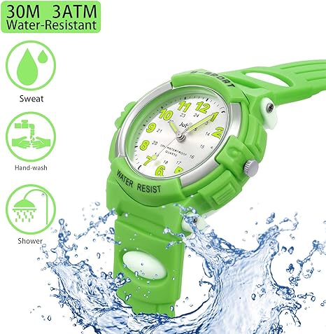 Relojes Niños, Reloj de Pulsera para Niños y Niñas Impermeable Reloj Deportivo de Cuarzo