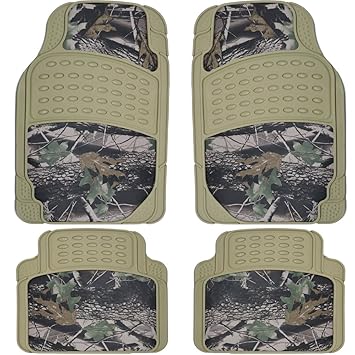 U A A Inc 4pc All Weather Waterproof Front Rear Rubber Camo