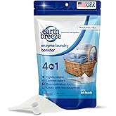 Earth Breeze Enzyme Laundry Booster Powder – 2lbs (64 Loads) - Powerful 4-in-1 Bio-Enzyme Formula Deep Cleans, Tackles Odors,