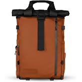 WANDRD PRVKE Lite Camera Backpack, Sedona Orange, Built-In Camera Cube | 11L-16L camera backpack with built-in camera cube, quick side access, clamshell opening, expandable rolltop and storage