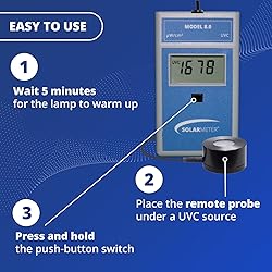 Solarmeter Model 8.0-RP UVC Lamp Meter, Handheld