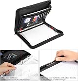 Leathario A4 Portfolio Folder 4-Ring Vegan Leather with Accessories view 6