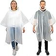 REDSTAR 2 Pack of Rain Ponchos for Adults Reusable Ponchos for Adults - Waterproof - Adult Rain Poncho with Hood for Travel