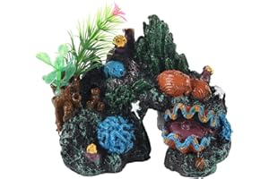 Aquarium Coral Rock Decoration Coral Reef Ornament Vivid Artificial Resin Coral Cave Environments Ornaments Aquarium Fish Tan