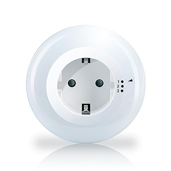 Brandson - verstellbares LED Nacht- und Orientierungslicht | Nachtlampe Nachtorientierungslicht | integrierter Helligkeits- D